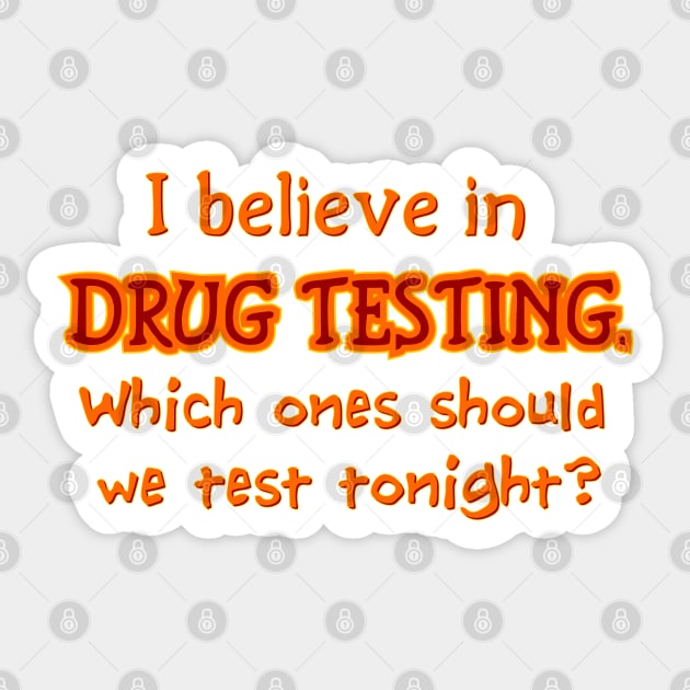 Drug testing Sticker by SnarkCentral